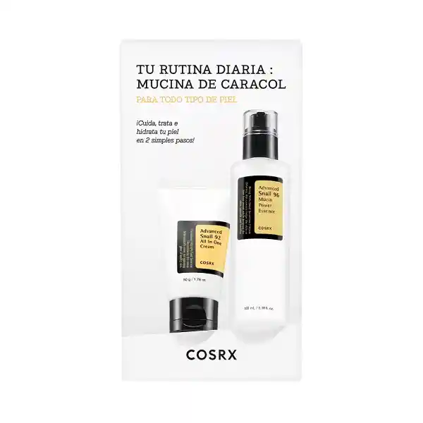 Kit Cosrx Edicion Especial Advanced Snail 96 100 Ml + Snail 92 All In One Cream 50 Ml