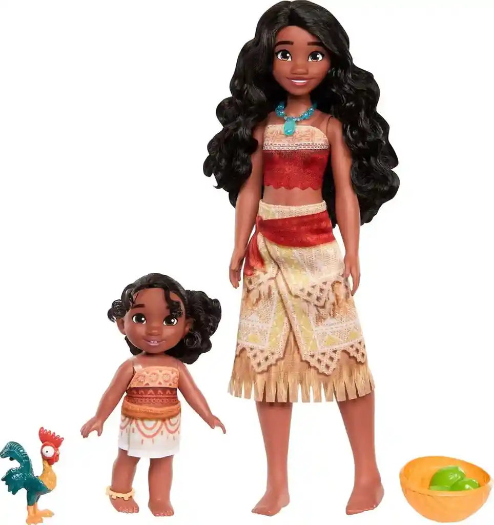 Disney Muñeca Moana Simea Set Con Accesorios Original