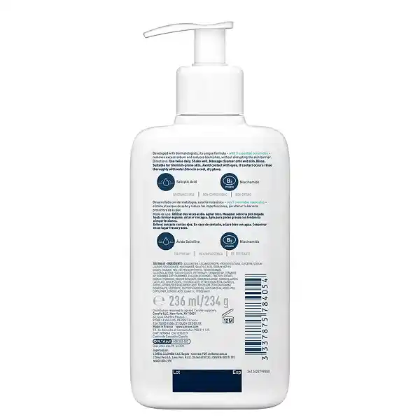 Gel Limpiador Cerave Control Imperfecciones 236ml