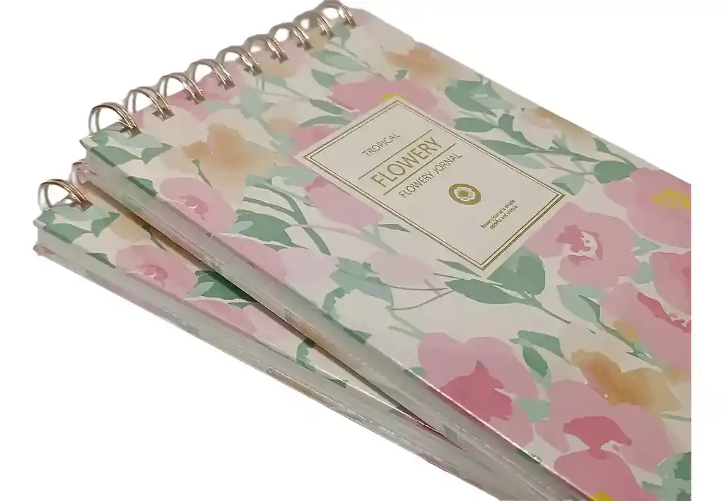 Libreta Horizontal Tropical Flowery Jornal