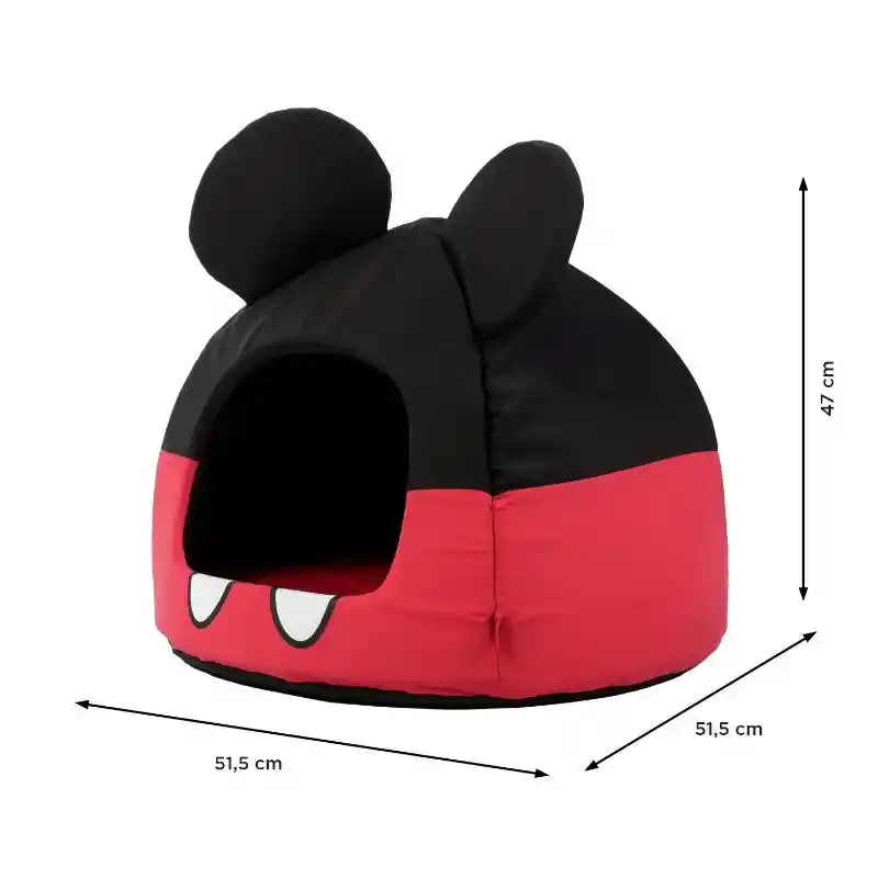 Cama Irina Mickey Mouse Nr0 - Negro Con Rojo**