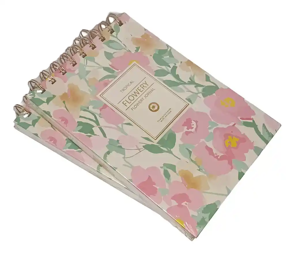 Libreta Horizontal Tropical Flowery Jornal