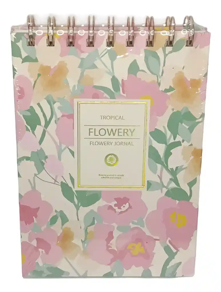 Libreta Horizontal Tropical Flowery Jornal