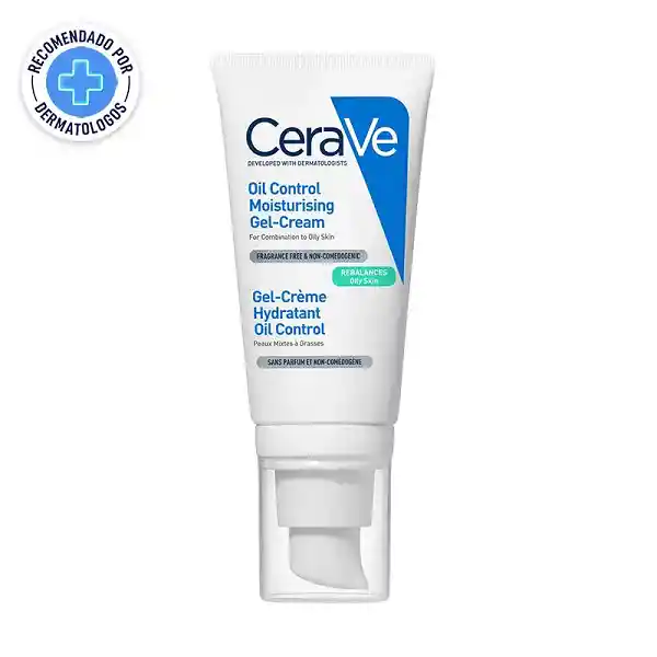 Gel-crema Hidratante Cerave Oil Control Para Piel Mixta A Grasa 52 Ml