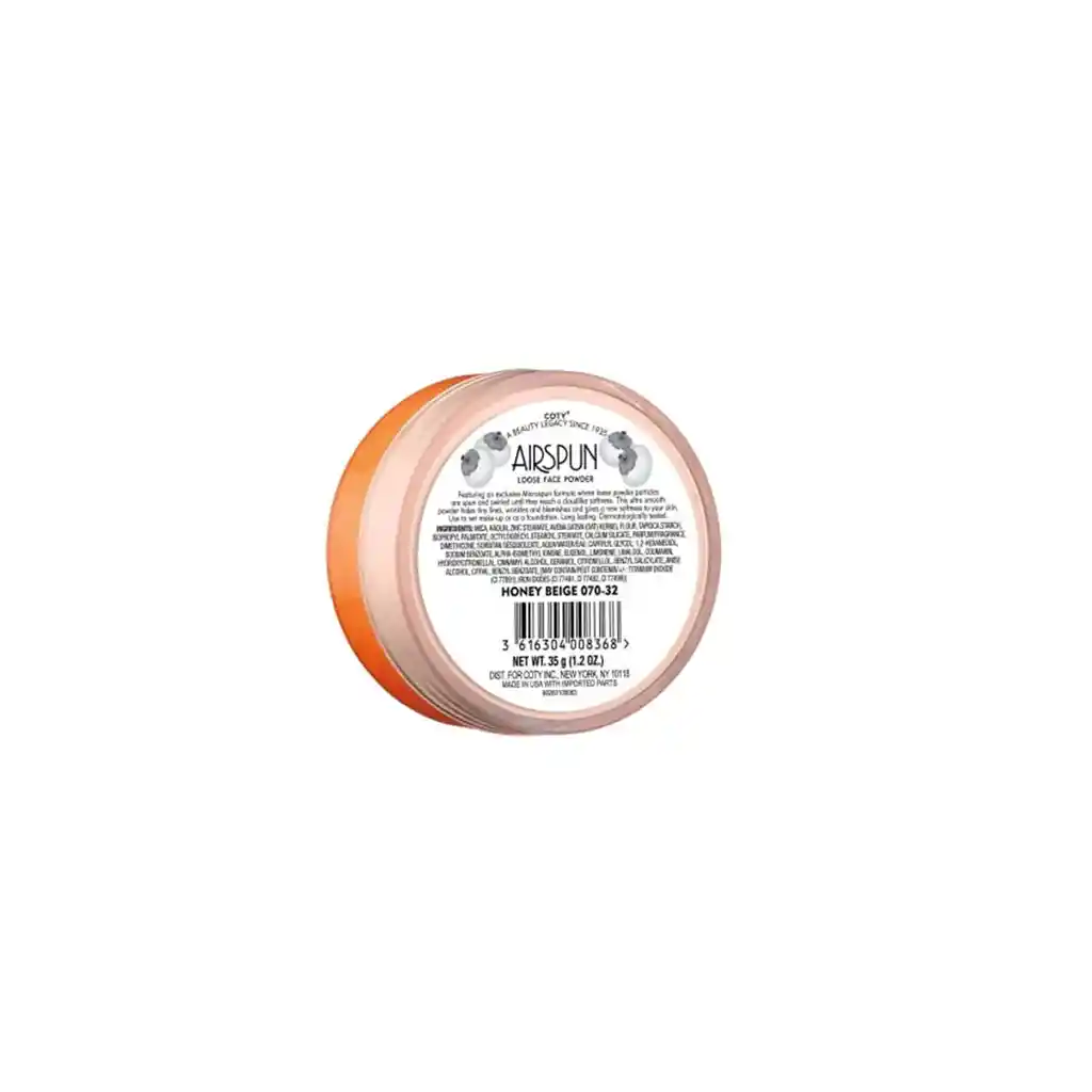 Polvo Facial Sellante De Maquillaje Airspun 35 Gr Talc Free Honey Beige