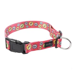 Collar Ajustable Mylu T.l 6re- Estampado Rojo**