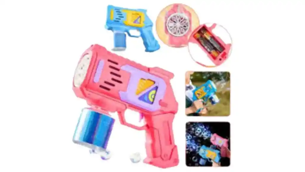 Burbujero Pistola Con Luz Lanzador Burbujas Juguete