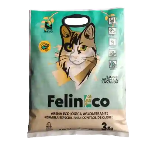 Arena Para Gato Felineco Maiz Lavanda 3kg