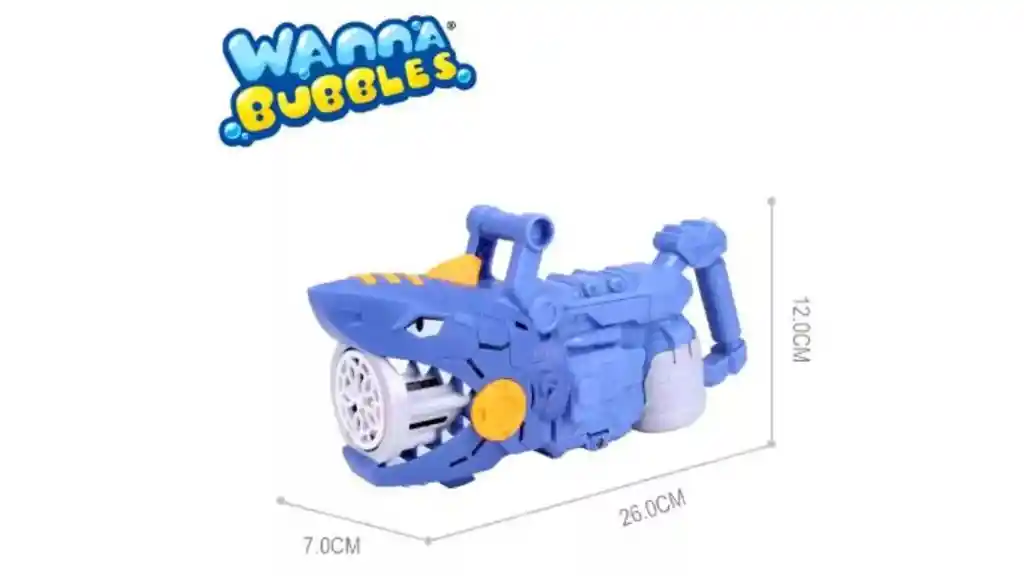 Lanzador Tiburón Burbuja Ráfaga Con Luces Led Burbujas Agregar A Favoritos