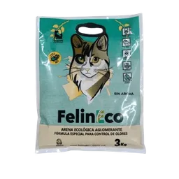 Arena Para Gato Felineco Maiz Sin Aroma 3kg