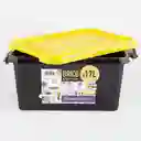 Great Plastic Caja Organizadora Brico. Negro Con Tapa Amarilla. Capacidad 17 Litros. Ideal Para Guardar Herramientas. Sku 210061. Sku 8429905042700