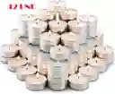 12 Velas Te Velitas Tealight Con Portavelas Leña Fogata Chimenea Asado Bbq Romantica Decorativas Ritual Baño Tina Pebetero