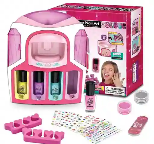 Juguete Kit De Esmaltes Secado De Uñas Niñas