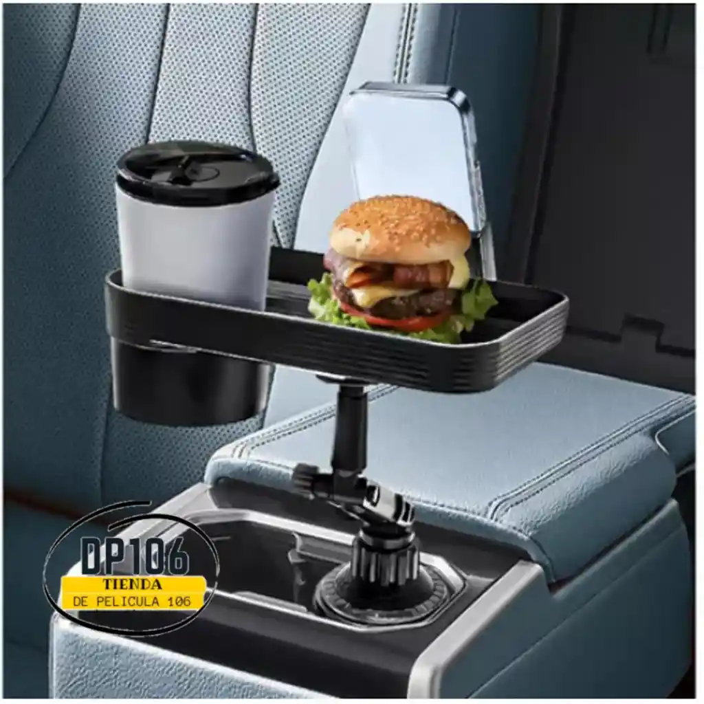 Holder Cup Para Carro Porta Vaso Con Bandeja Soporte Celular