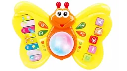 Juguete Piano Musical Mariposa Didáctico Bebe Luces Sonido