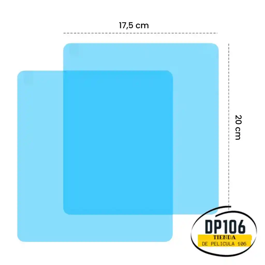 Antiempañante Membrana Para Vidrio Carro X 2 Und