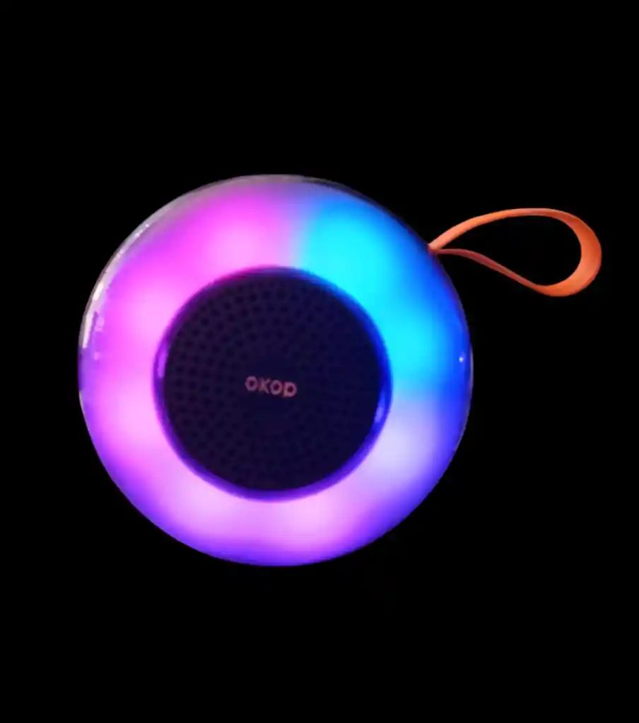 Parlante Portatil Con Iluminacion Led Multicolor Kp-560