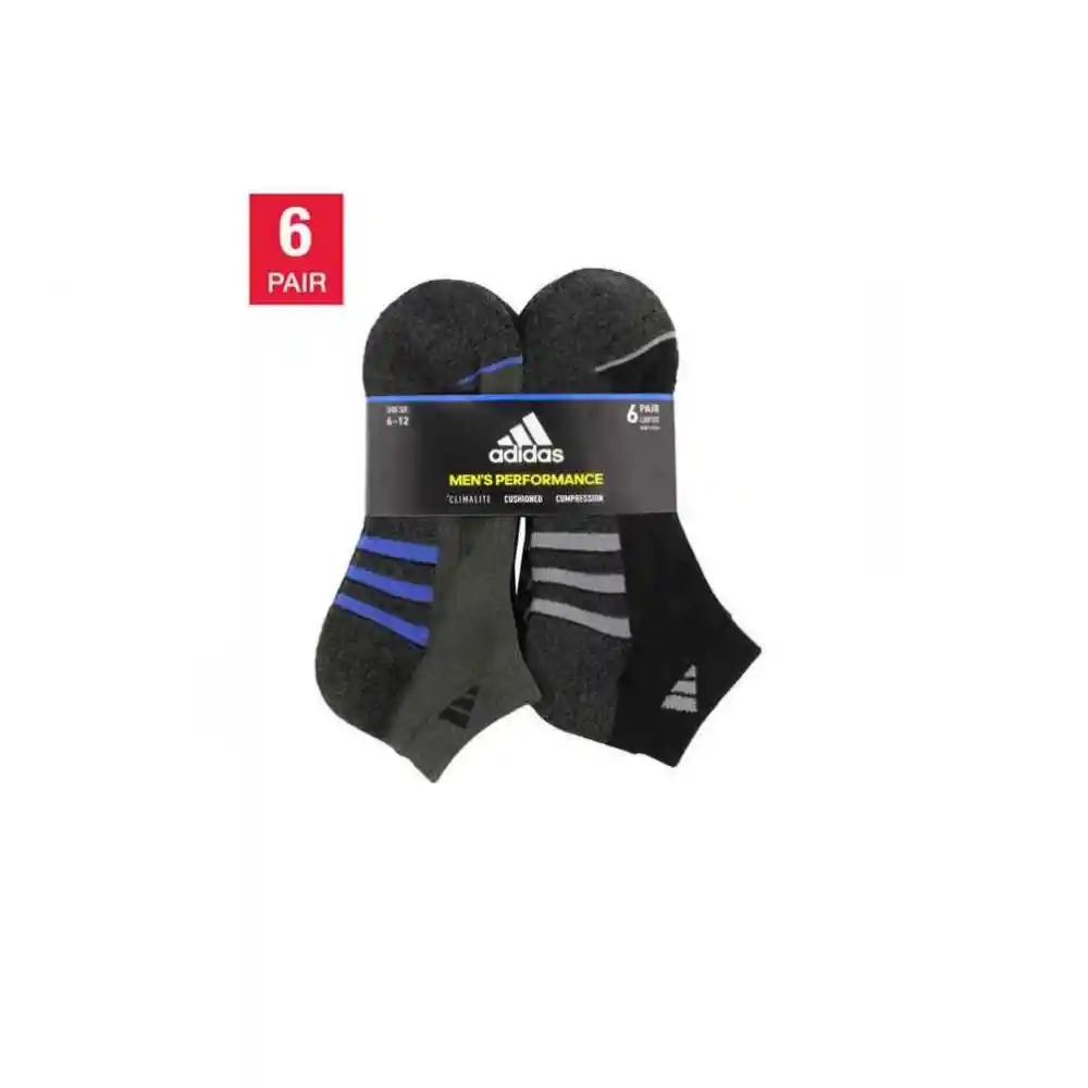 Adidas Calcetines Cortos Para Hombre , 6 Pares