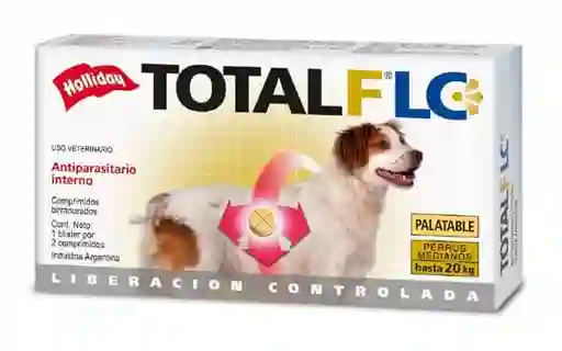 Antiparasitario Perro Mediano 20 Kg Total Flc Perro 20 Kg Total F Perro