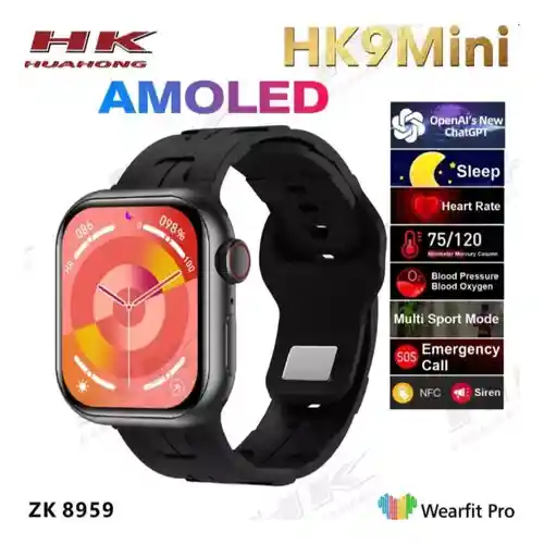 Combo Reloj Watch Hk 9 Mini + Audífonos Calidad Premium