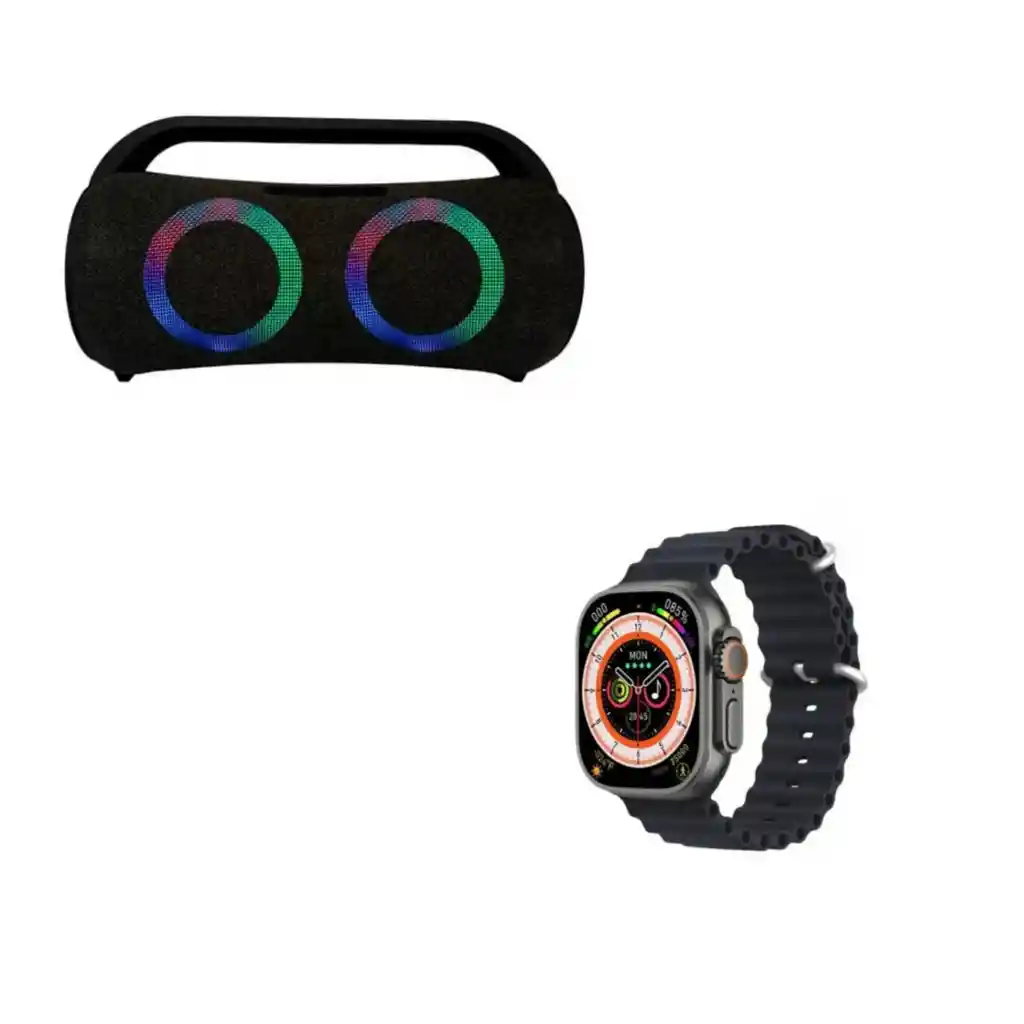 Parlante Bluetooth Mega Bass Tws + Smartwatch T900