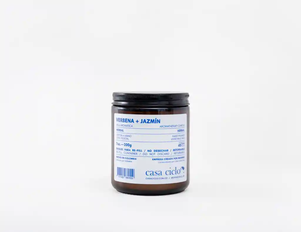 Vela Aromática Verbena + Jazmín 200g