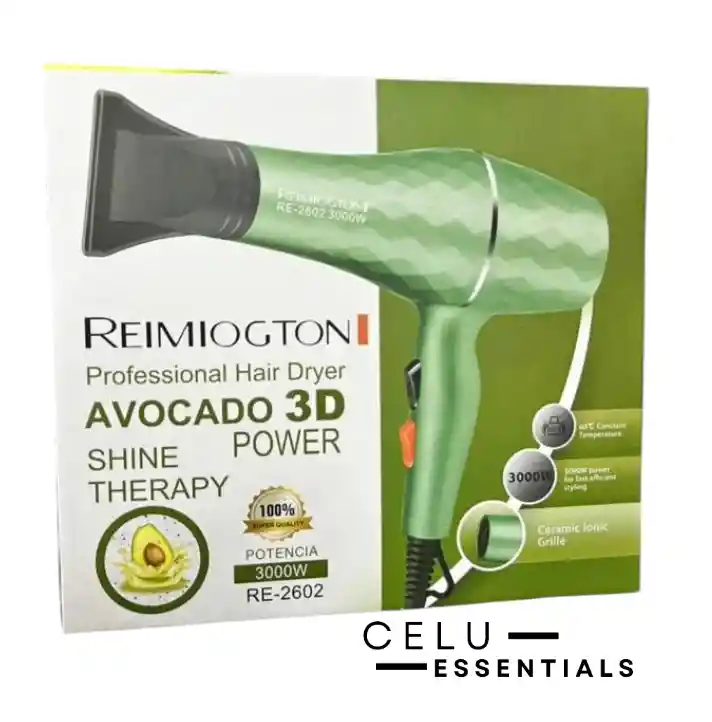 Secador De Cabello Aguacate Remiogton 3000w Genérico