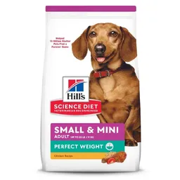 Hills Alimento Para Perro Adulto Raza Pequeña Perfect Weight X4lbs