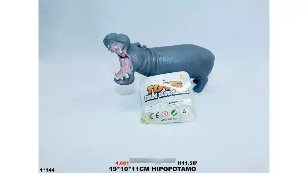 Juguetes Granja Animalitos Hipopótamo Pesebre