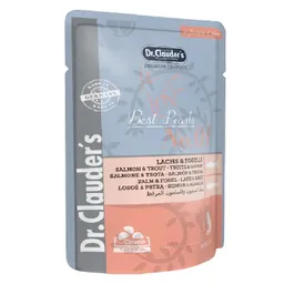 Pouche Dr Clauders Lachs Forelle (salmon Y Trucha De Gelatina) Para Gatos Adultos X100gr