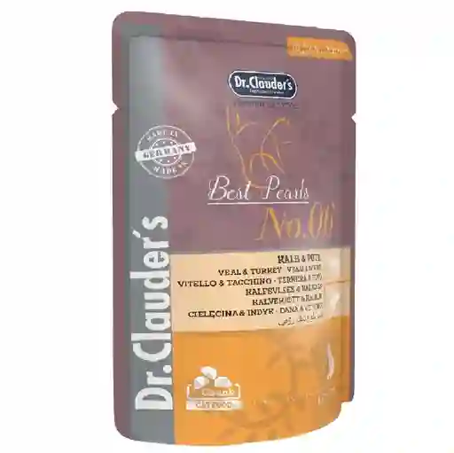 Pouche Dr Clauders Kalb Pute (ternera Pavo) Para Gato Adulto X100gr