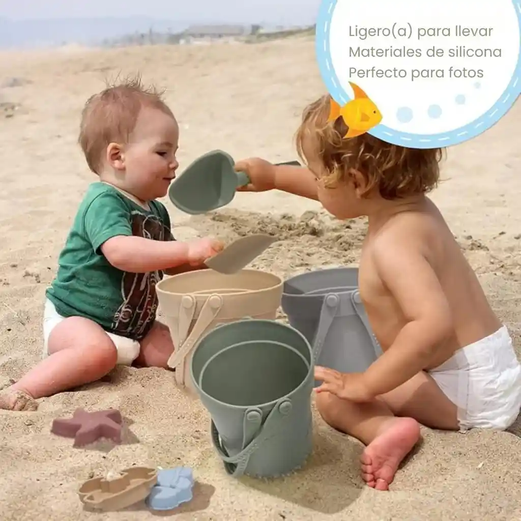 Juego De Playa Para Niños Gris