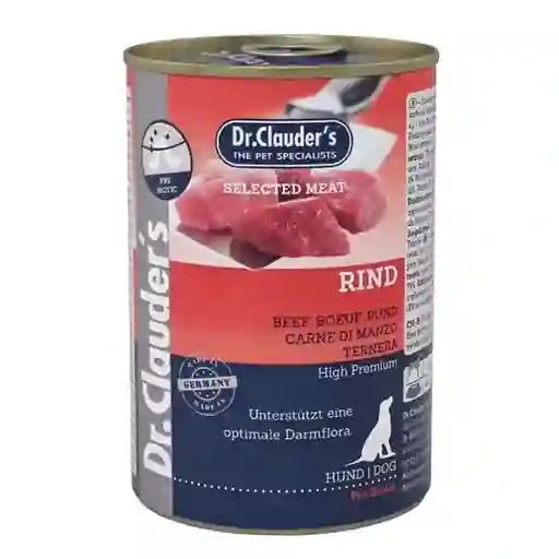 Lata Dr. Clauders Rind (ternera) Para Perro X400gr