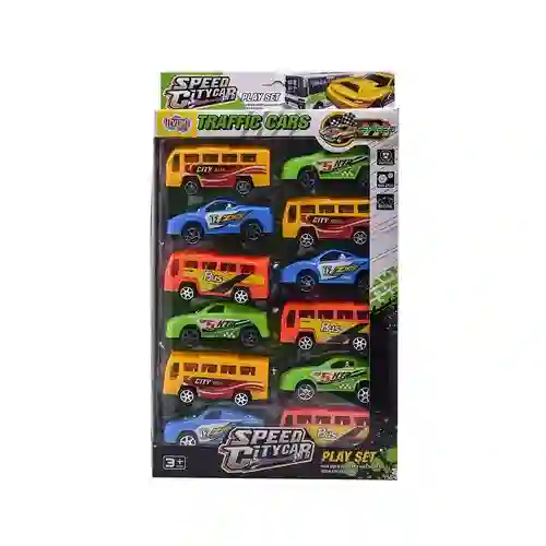 Carros Friccion Vdm 4 Colores 12u