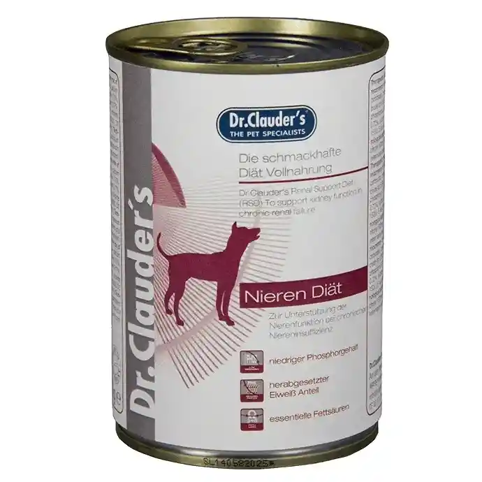 Lata Dr. Clauders Nieren Diät (renal) Para Perros X400gr