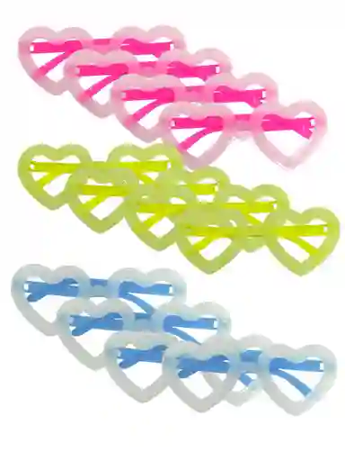 Gafas Neón Plásticas - Fiesta Neón Party Hora Loca X 12