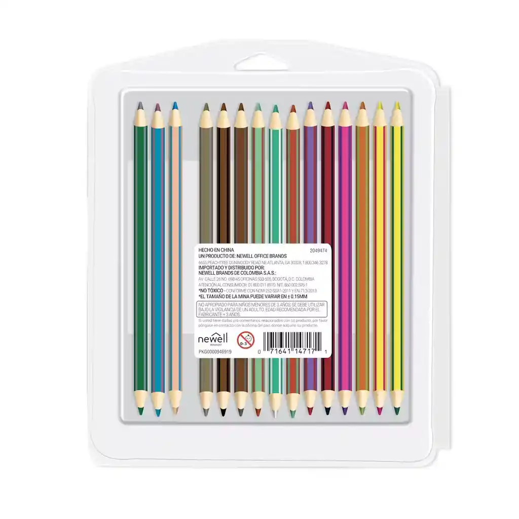 Colores Magicolor Paper Mate Doble Punta 30 Colores - 15 Lápices