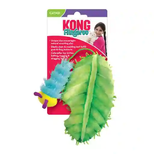 Juguete Kong Flingaroo Caterpillar Para Gato