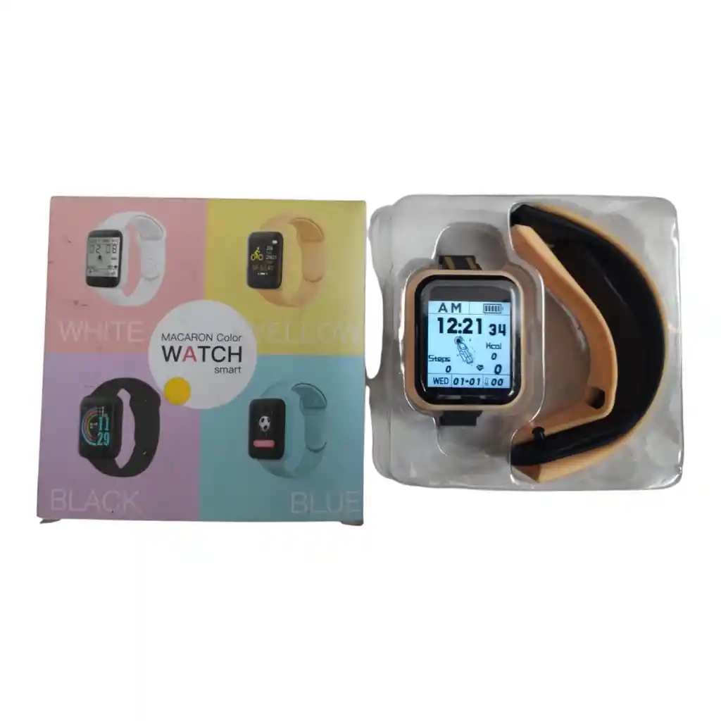 Smartwatch D20 Amarillo + Obsequio Correa