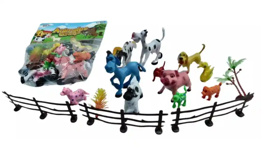 Juguetes Granja Animalitos Zoológico Corral Oveja 16und