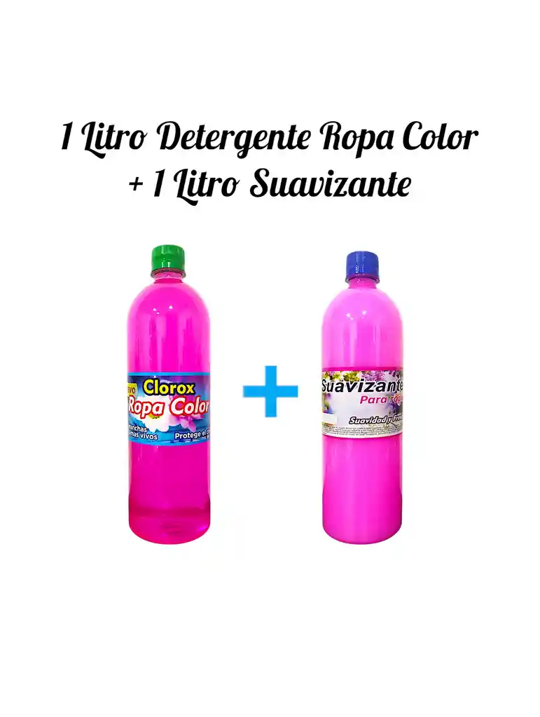 Combo Detergente Desmanchador Ropacolor X 1l + Suavizante X 1l Aroma Floral