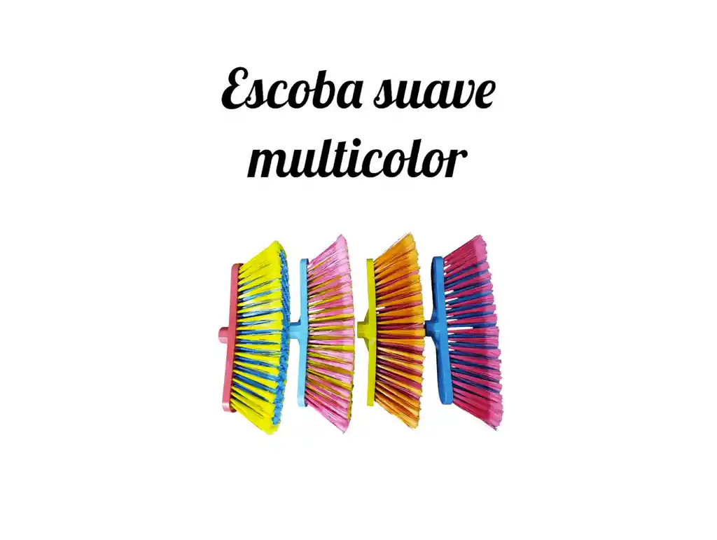 Escoba Suave Superior Multicolor