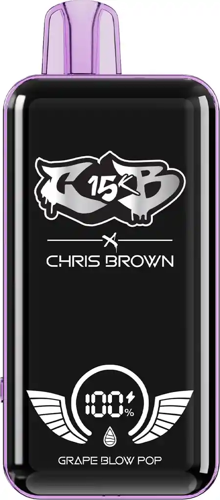 Vape Chris Brown 15.000 Puffs - Grape Blow Pop