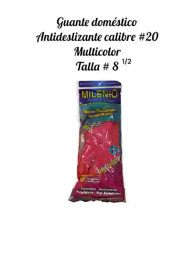 Guante Domestico Antideslizante Multicolor Talla 8 1/2