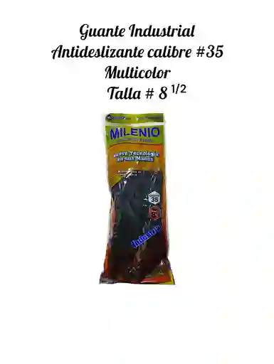 Guante Industrial Cl # 35, Antideslizante Talla 8 1/2