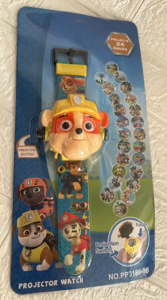 Reloj Para Niños Reloj Proyector Infantil Rubbie Paw Patrol Relojes Para Niños