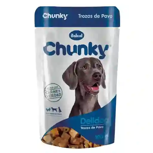 Pouche Chunky C. Trozos De Pavo 100gr