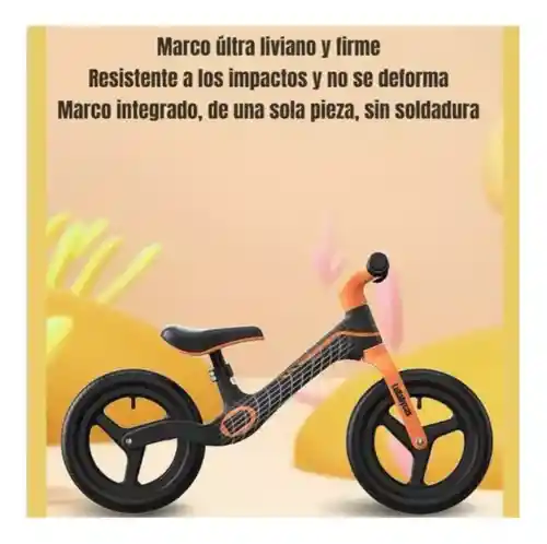 Bicicleta De Equilibrio Para Niños Paseador Push Bike Rojo