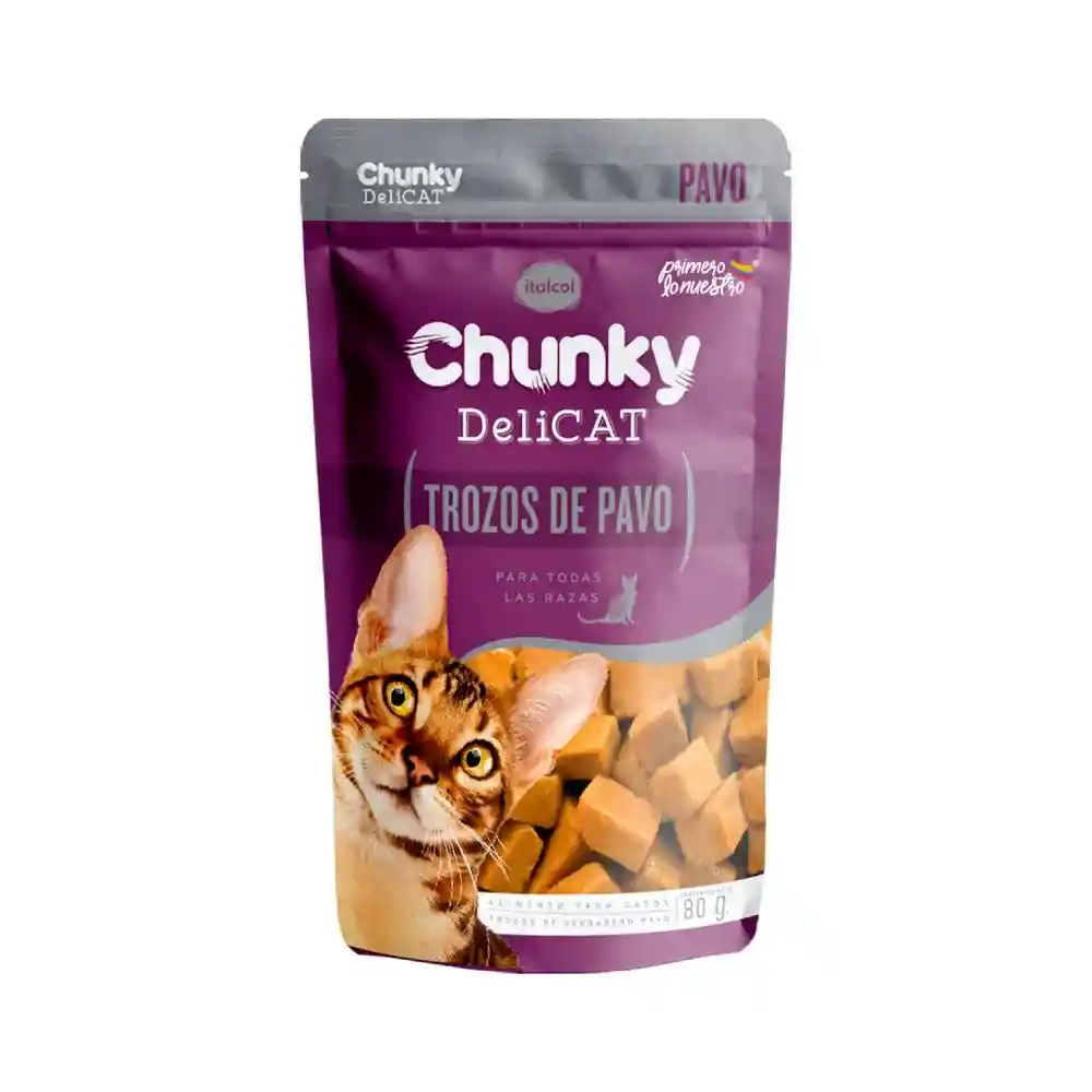 Pouche Chunky F. Trozos De Pavo X 82gr