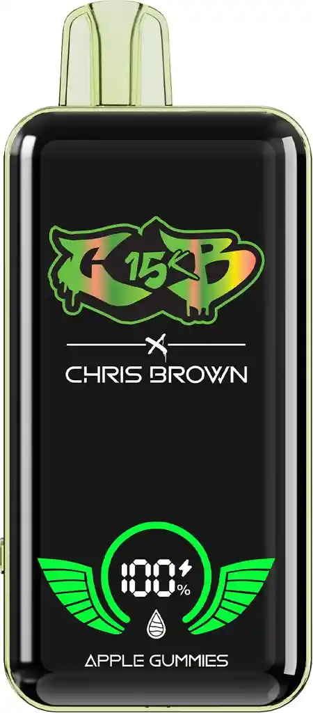 Vape Chris Brown 15.000 Puffs - Apple Gummies